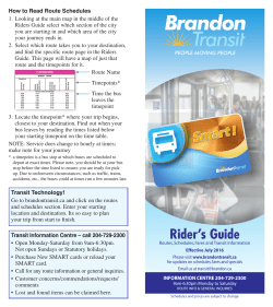 Rider`s Guide - Brandon Transit