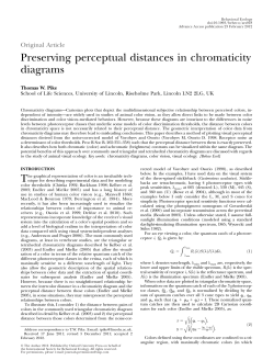 Preserving perceptual distances in chromaticity diagrams