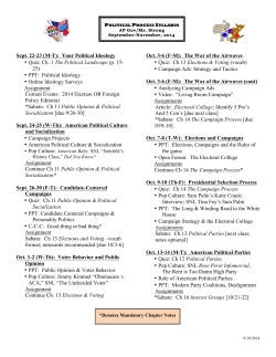 Syllabus-Political Process_2014
