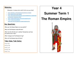 The Roman Empire - Camestone Lower School