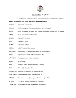 Esperanza Rising Study Guide 1