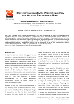 complex dynamics on hardy-weinberg equilibrium with mutation