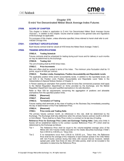 E-mini Yen Denominated Nikkei Stock Average Index