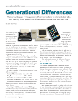 Generational Differences