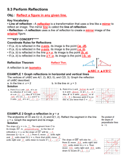 9.3 Perform Reflections