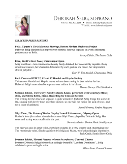 Press Reviews - Deborah Selig