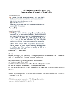 ME 300 Homework #08 - Spring 2016 Homework Due: Wednesday