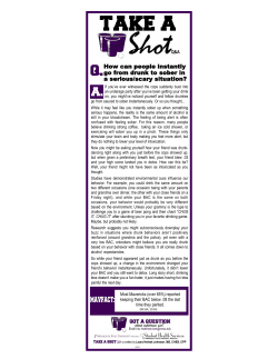 How can people instantly go from drunk to sober in a serious/scary