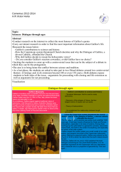 Dialogue through ages Abstract &bull;Conduct research on the internet t