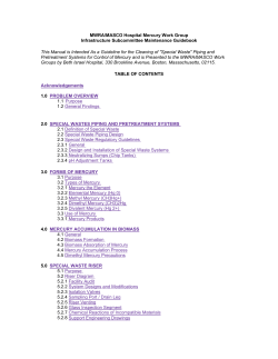 MWRA/MASCO Hospital Mercury Work Group