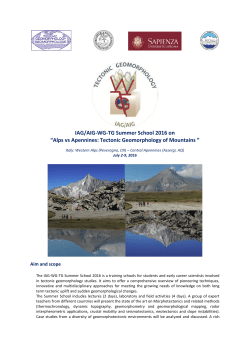 Alps vs Apennines: Tectonic Geomorphology of Mountains