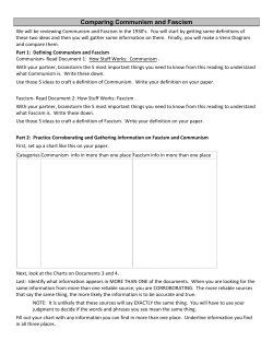 DBQ Comparing Fascism Communism