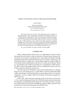 Effect of The Heavy Ions to The Silicon Detectors