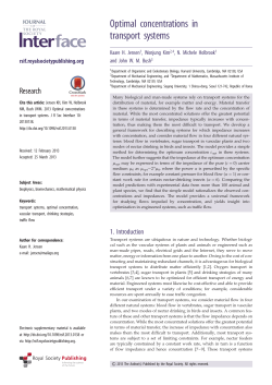 Optimal concentrations in transport systems