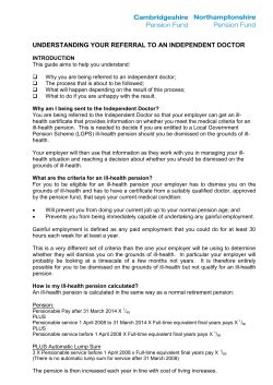 Ill-health-toolkit-l.. - LGSS Pensions Cambridgeshire and