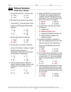 Rational Numbers