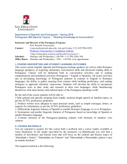 1 Professor Vasconcelos`s Academia website: This course assists