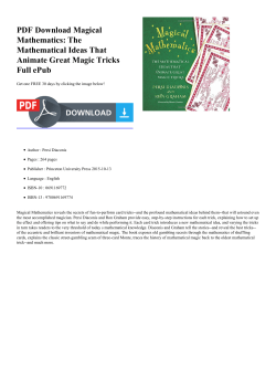 PDF Magical Mathematics: The