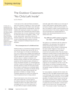 The Outdoor Classroom - Child Educational Center