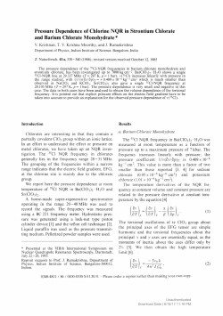 Pressure Dependence of Chlorine NQR in Strontium