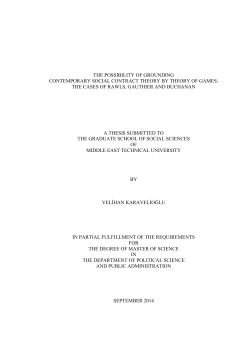 the possibility of grounding contemporary social contract