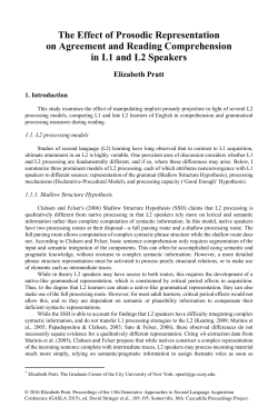 complete paper - Cascadilla Proceedings Project