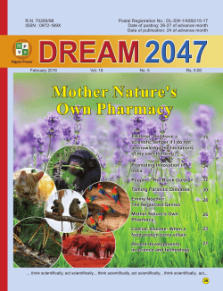 February, 2016 - Vigyan Prasar