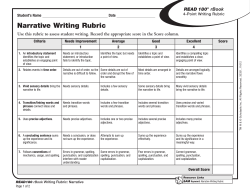 Narrative Writing Rubric