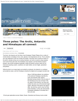 The Arctic, Antarctic and Himalayas all connect