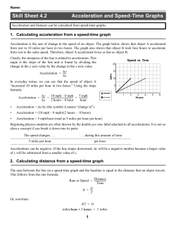 4.2 A Model for Accelerated Motion