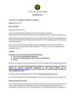 CITY OF LONE TREE