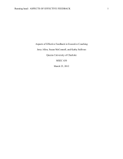 Academics Feedback study