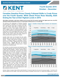 Canadian Gasoline Prices Closely Followed Shifts