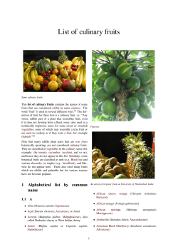 List of culinary fruits - doc-developpement