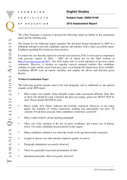 ENS315109 Assessment Report