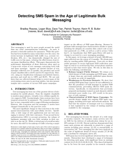 Detecting SMS Spam in the Age of Legitimate Bulk