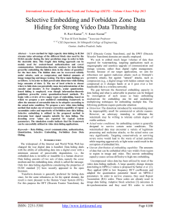 Selective Embedding and Forbidden Zone Data Hiding
