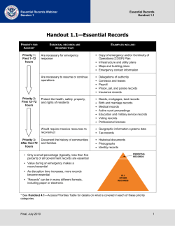 Handout 1.1--Essential Records