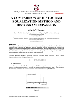 a comparison of histogram equalization method and