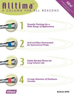 Alltima - A Column for All Reasons