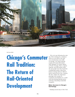 Chicago`s Commuter Rail Tradition - The Community Transportation