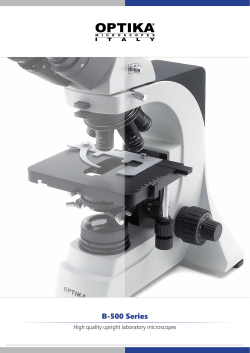 B-500 - OPTIKA Microscopes