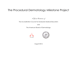 The Procedural Dermatology Milestone Project