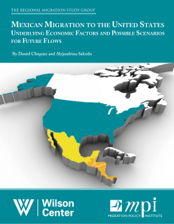 Mexican Migration the the United States: Underlying Economic