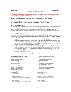 MMW 14 Chang Track Winter 2014 Midterm Exam Review Guide