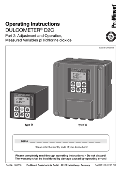 D2C Part 2 PH/Chlorine Dioxide
