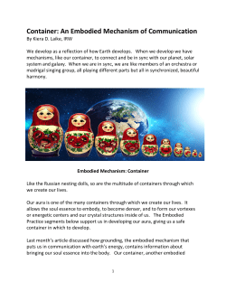 An Embodied Mechanism of Communication