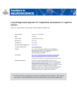 A psychology based approach for longitudinal development in