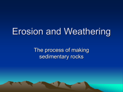 Erosion and Weathering