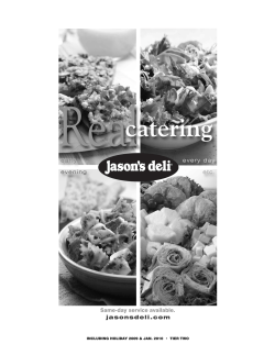 Catering Menu